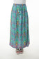 Printed Elastic Waist Band Long Skirt