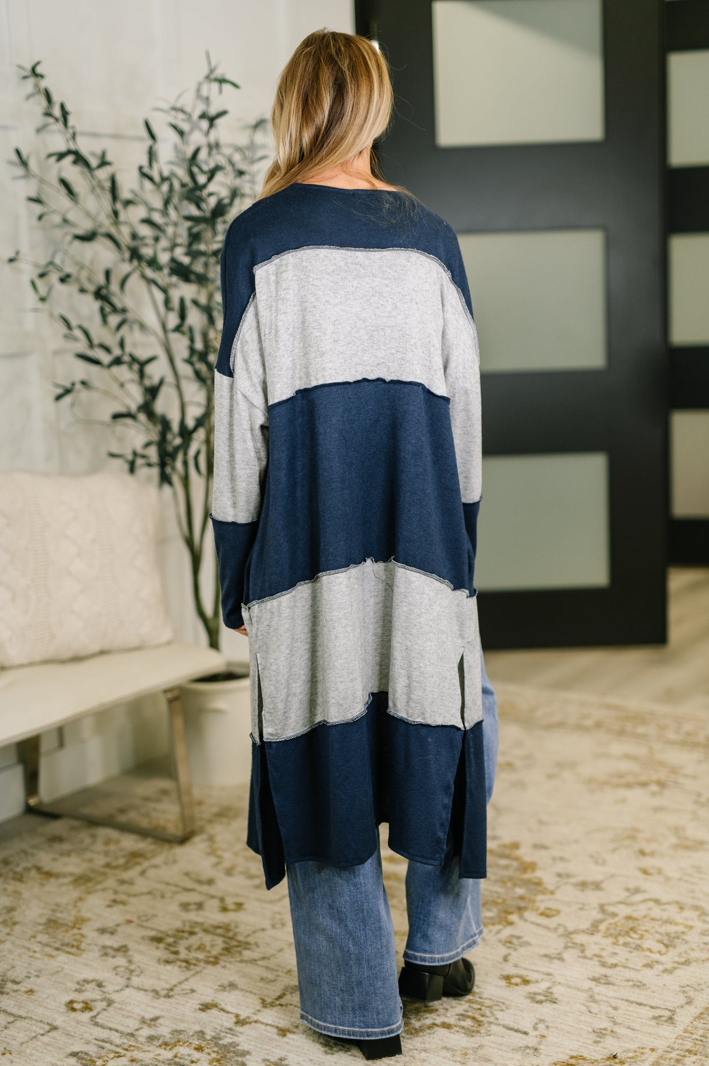Open Front Longline Cardigan