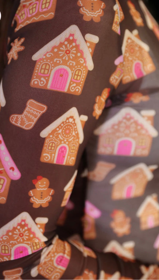 Keigan Mesh Top- Chocolate Gingerbread