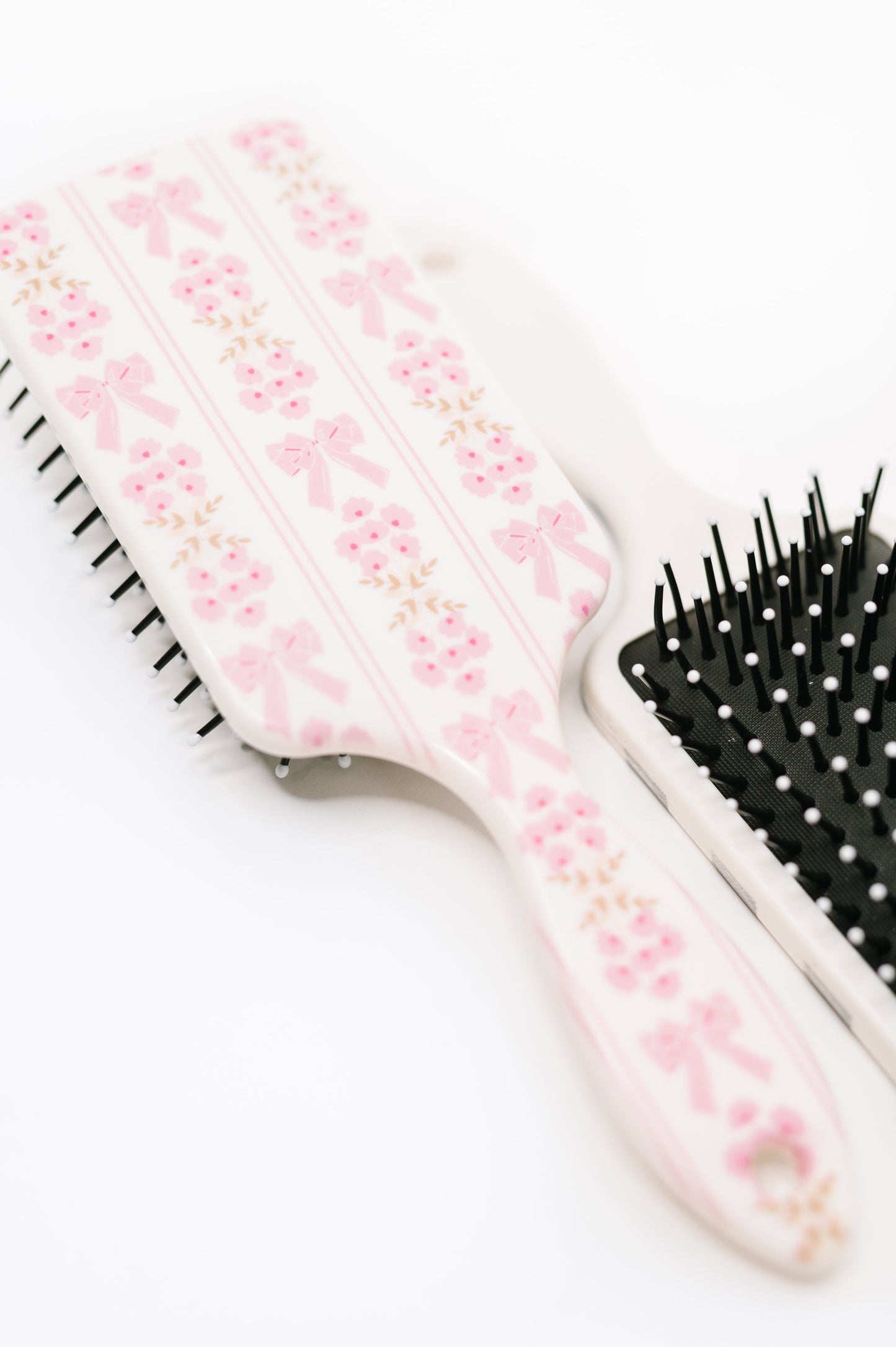 Bow and Floral Hair Brush