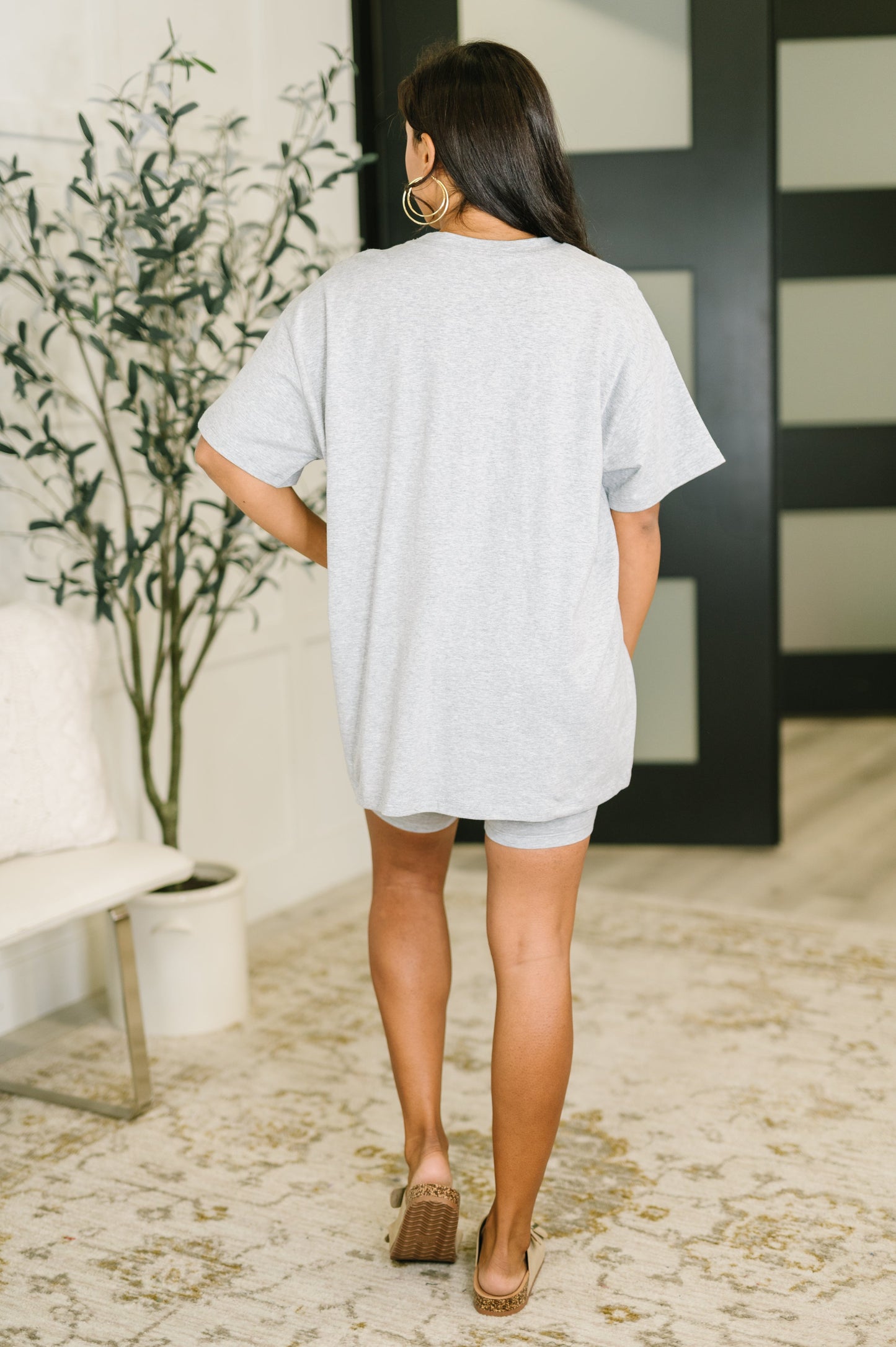 Going Far Top and Biker Short Set