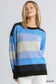 Cozy Blue Mix Striped Sweater