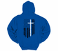 Humble Apparel Blue Cross Flag Hoodie
