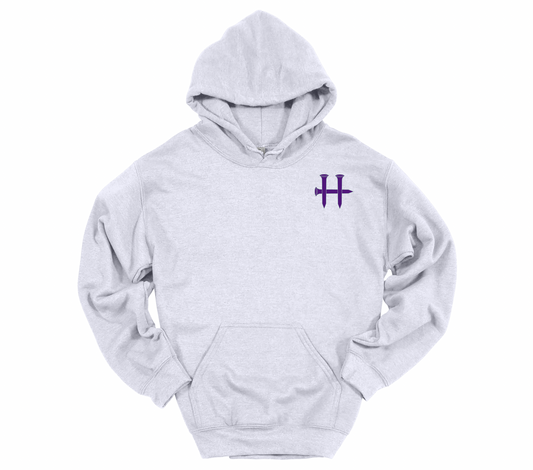 Humble Women’s Cross Flag Hoodie – Heather Gray
