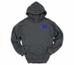 Humble Men’s Cross Flag Hoodie – Charcoal / Blue