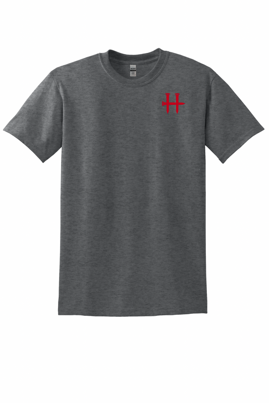 Humble Men’s Cross Flag Tee – Charcaol