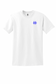 Humble Men’s Blue Cross Flag Graphic Tee – White