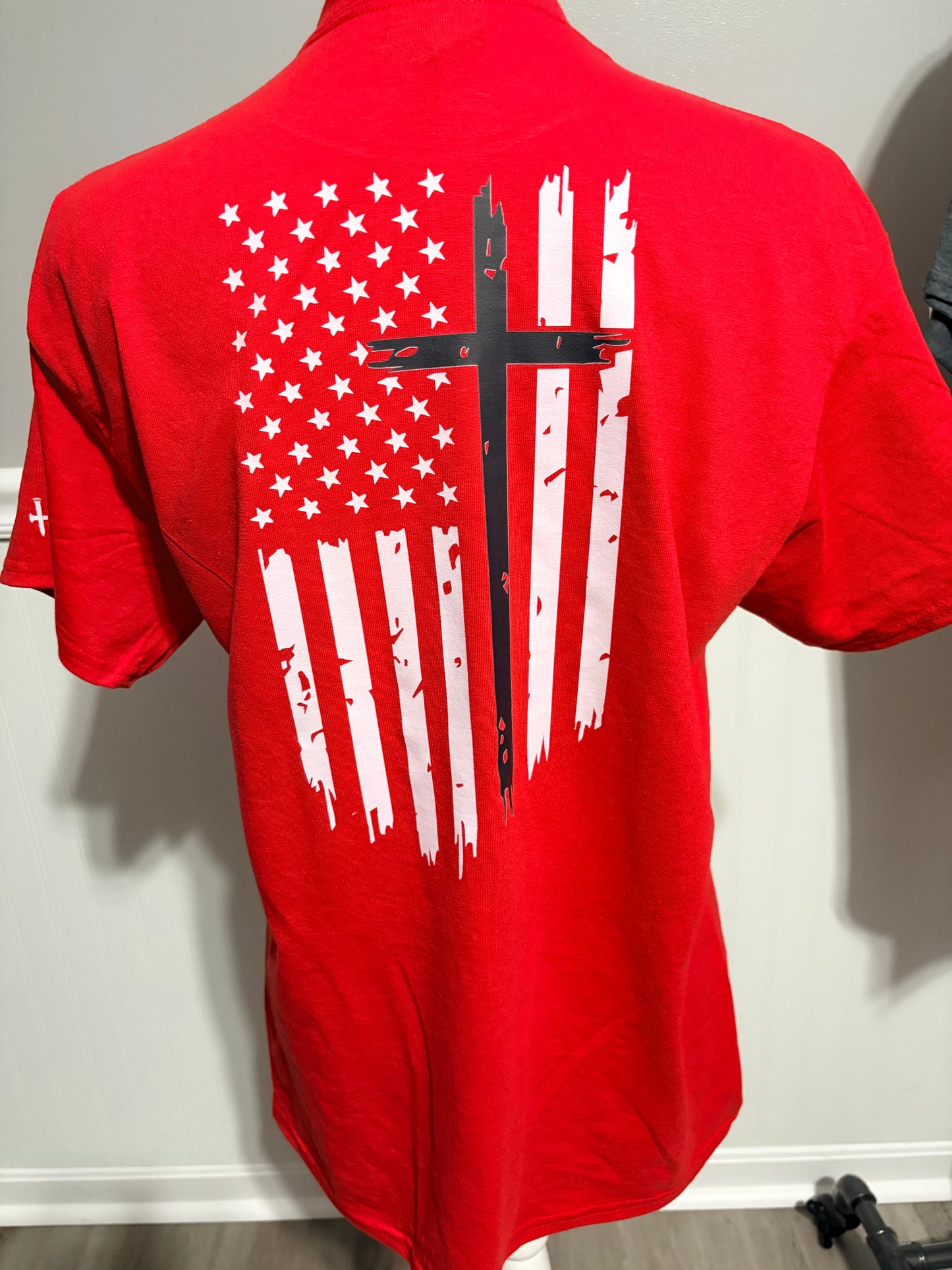 Humble Men’s Red Cross Flag Graphic Tee
