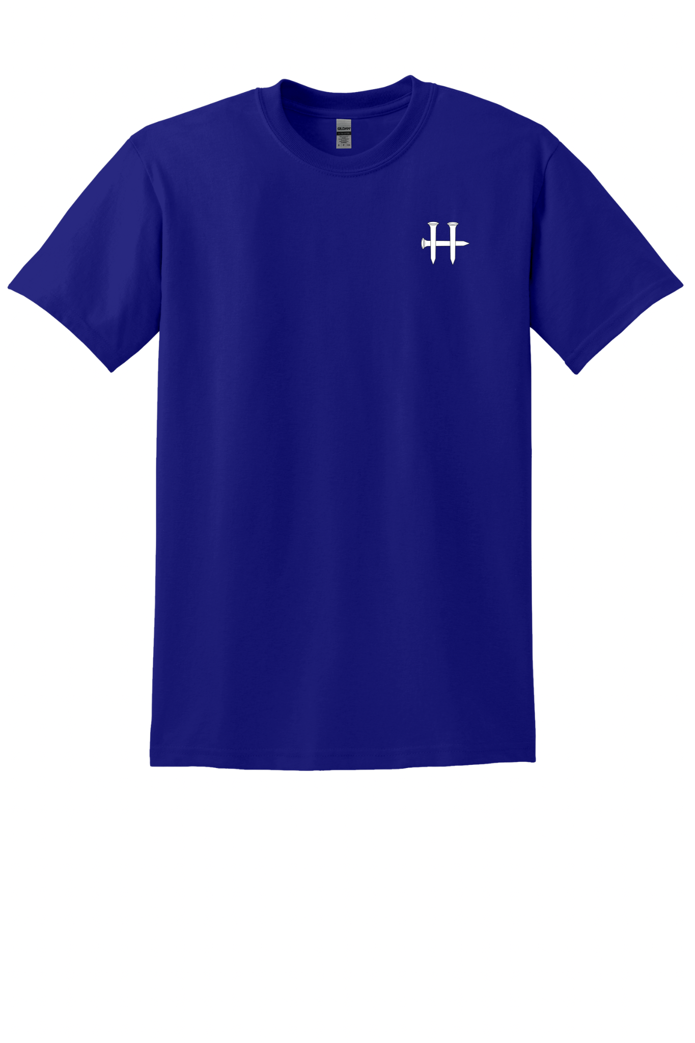 Men’s Faith Over Flag T-Shirt – Royal Blue | Black Flag & White Cross