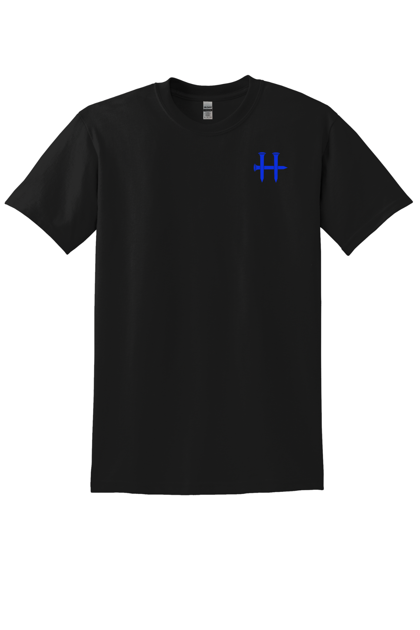 Men’s Faith Over Flag T-Shirt – Black | White Flag & Dark Blue Cross