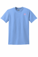 Carolina Blue Humble Tee – Neon Pink Flag, Cross & H