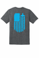 Charcoal Humble Tee – Bright Blue Flag, Cross & H