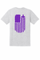 Grey Humble Tee – Purple Flag, Cross & H