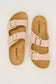 Jete Nubuck Double Buckle Slides