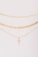 Layered Faith Necklace in Gold