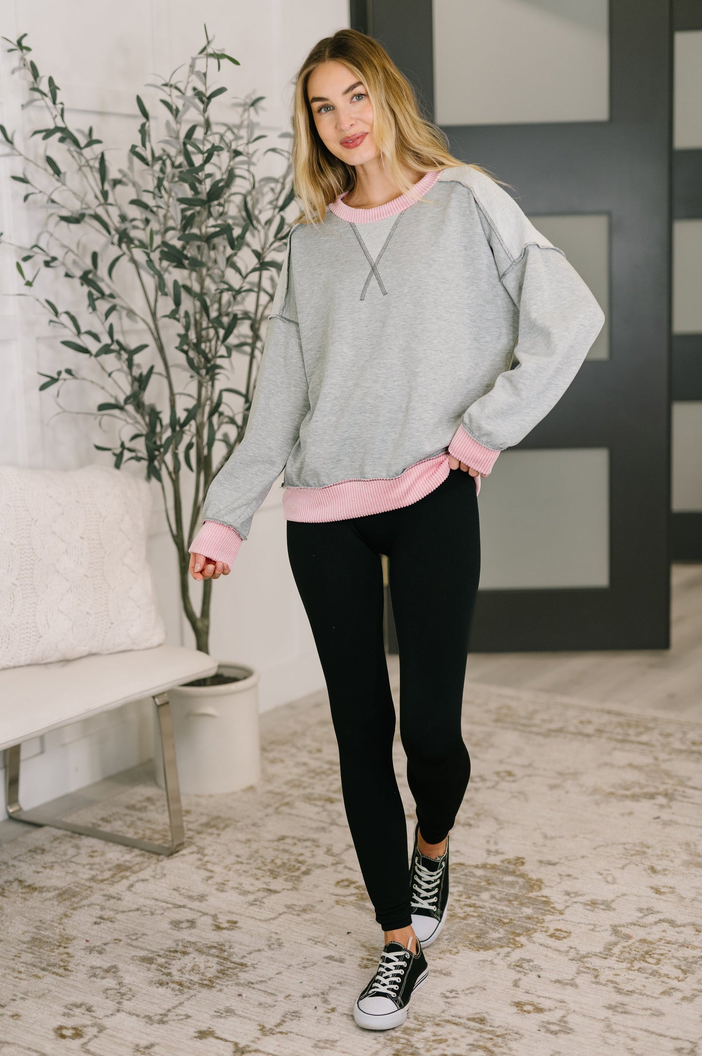Midnight Cravings Trim Accent Pullover