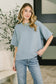 Sense of Clarity Boxy Top in Blue Grey