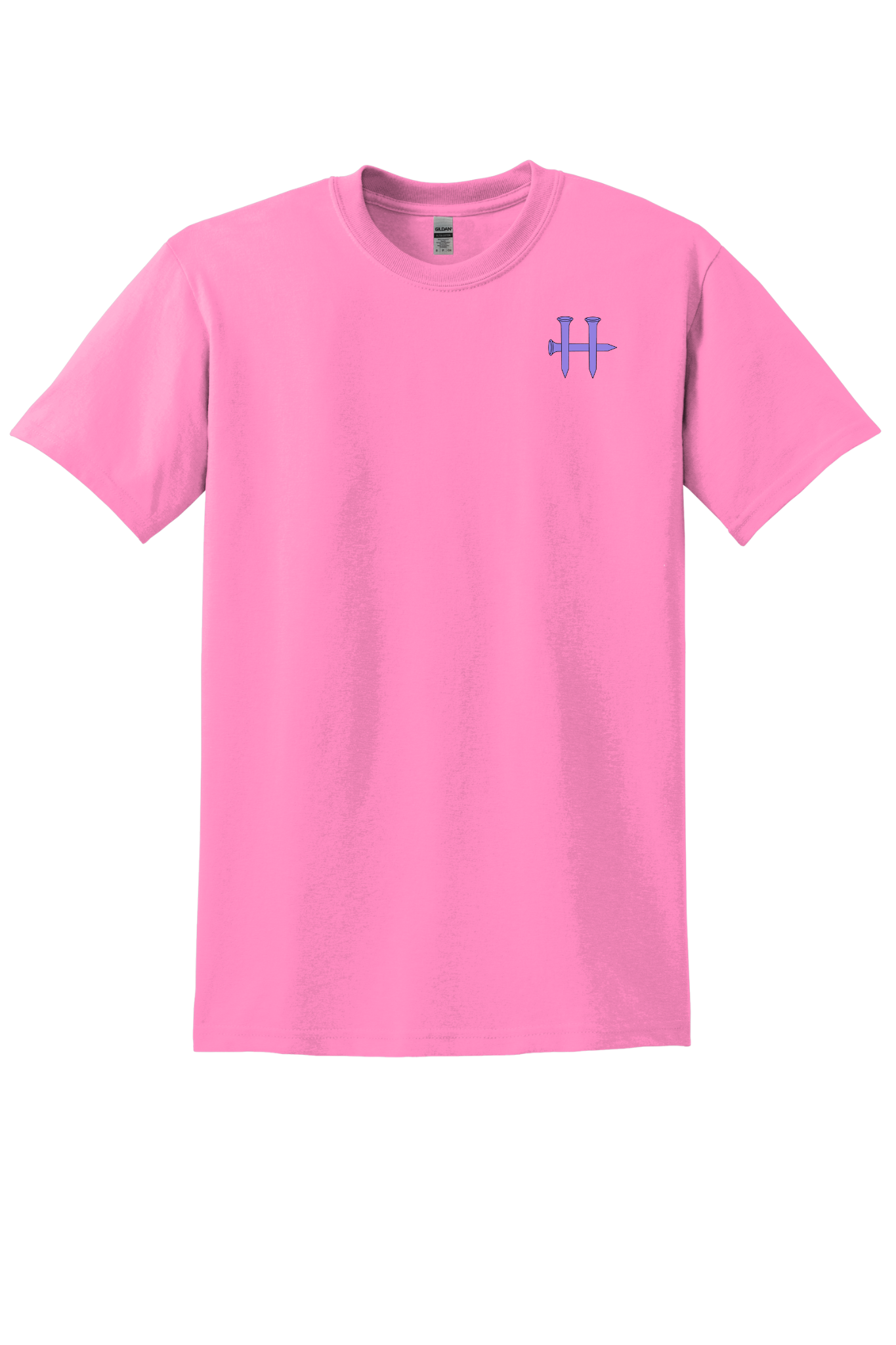 Faith Over Fear Cross Flag Tee – Pink