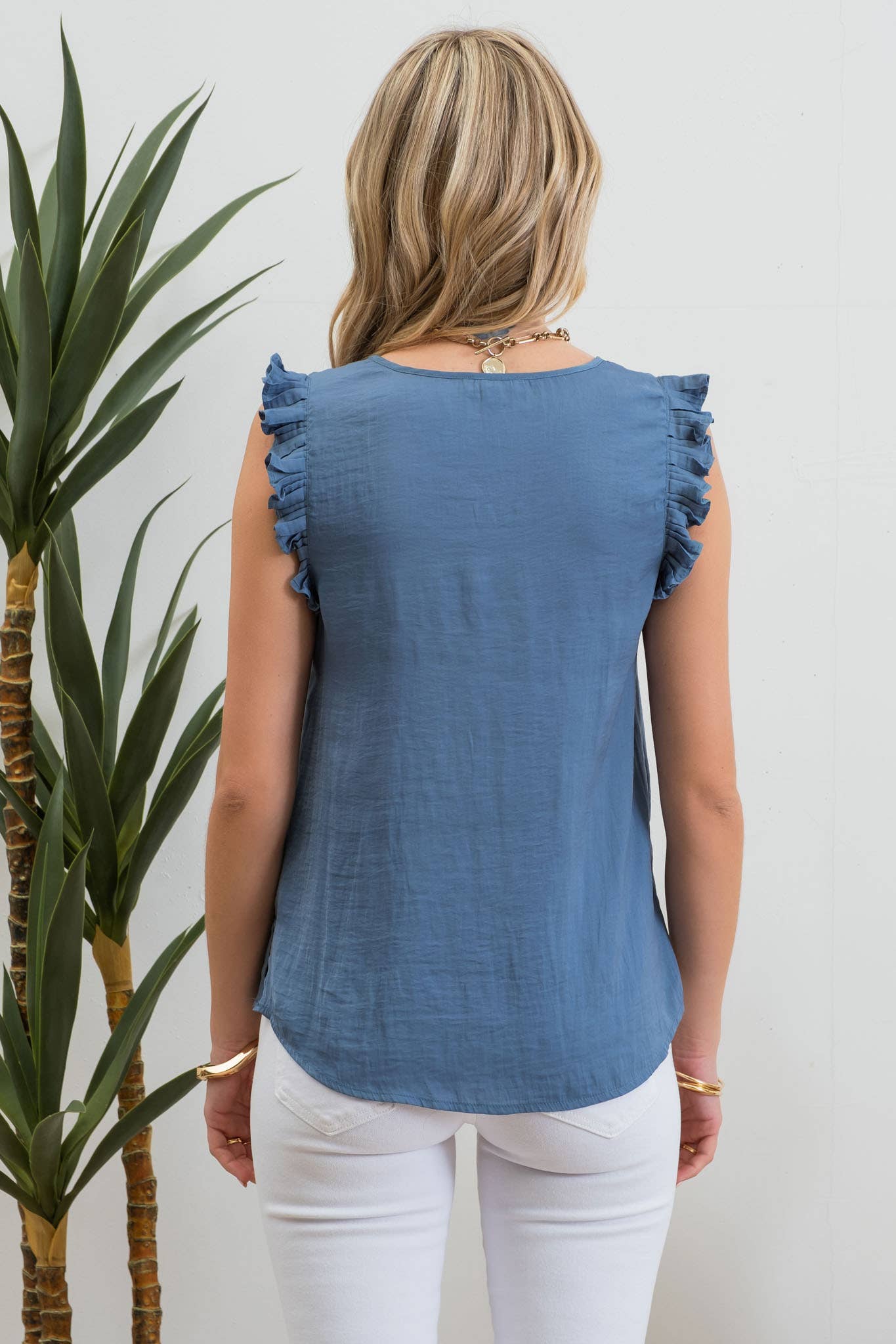 Vneck Sleeveless Blouse