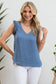 Vneck Sleeveless Blouse