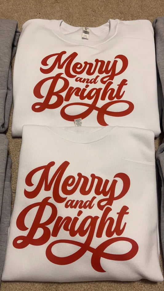 Merry and Bright Holiday Graphic Sweatshirt
