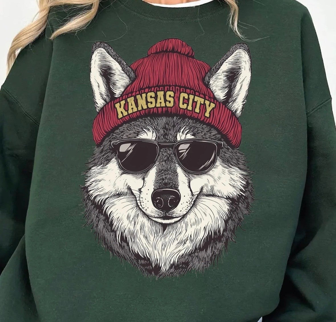 Kansas City Football- Crew Neck
